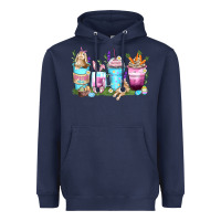 Navy rabbit coffee cups Heavyweight Hoodie - Zillion Design Studio