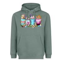 Sage rabbit coffee cups Heavyweight Hoodie - Zillion Design Studio