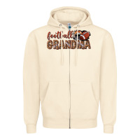 Sandshell football grandma with leopard Zipper Hoodie - texasbilliewilder