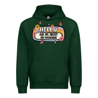 Forest Green ask me about my pronouns Urban Hoodie - MaliasSmallBusiness