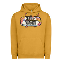 Pigment Peanut Butter ask me about my pronouns Urban Hoodie - MaliasSmallBusiness