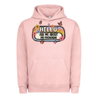 Pigment Salmon ask me about my pronouns Urban Hoodie - MaliasSmallBusiness