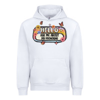White ask me about my pronouns Urban Hoodie - MaliasSmallBusiness