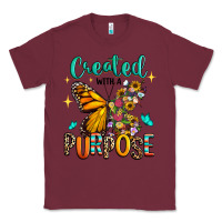 Burgundy created with a purpose Classic Tee - RanaPortraitStore