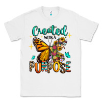 White created with a purpose Classic Tee - RanaPortraitStore
