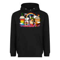 Black rainbow coffee cups Heavyweight Hoodie - Zillion Design Studio