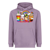 Lavender rainbow coffee cups Heavyweight Hoodie - Zillion Design Studio
