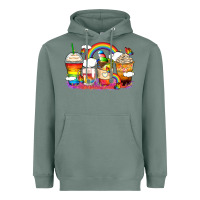 Sage rainbow coffee cups Heavyweight Hoodie - Zillion Design Studio