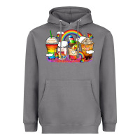 Storm rainbow coffee cups Heavyweight Hoodie - Zillion Design Studio