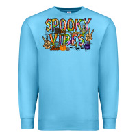 Ocean Blue spooky vibes Premium Sweatshirt - RacoonDesign