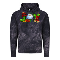 Cloud Black joy for christmas with snowman Vintage Hoodie - AdoDesignShop