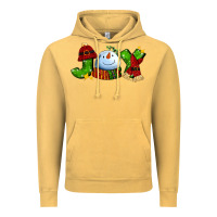 Vintage Mustard joy for christmas with snowman Vintage Hoodie - AdoDesignShop