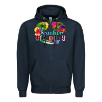 Navy teacher off duty Zipper Hoodie - Zillion Design Studio