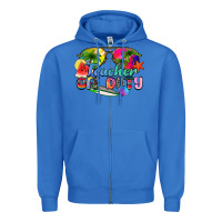 True Royal teacher off duty Zipper Hoodie - Zillion Design Studio