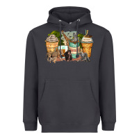 Smoke safari animals coffee cups Heavyweight Hoodie - Zillion Design Studio
