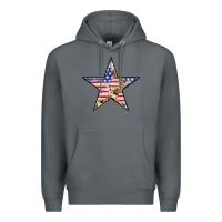 Rock American Flag Star Premium Hoodie - LillyAllenDesigns