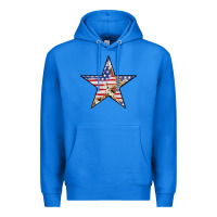 True Royal American Flag Star Premium Hoodie - LillyAllenDesigns