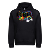 Black lgbtq  friendly Urban Hoodie - MaliasSmallBusiness