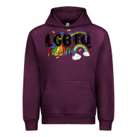Mauve Wine lgbtq  friendly Urban Hoodie - MaliasSmallBusiness
