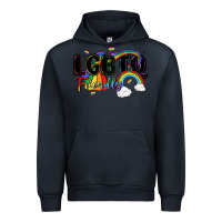 Navy lgbtq  friendly Urban Hoodie - MaliasSmallBusiness