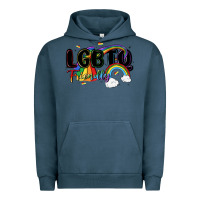 Pigment Midnight Navy lgbtq  friendly Urban Hoodie - MaliasSmallBusiness