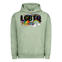 Pigment Oil Green lgbtq  friendly Urban Hoodie - MaliasSmallBusiness