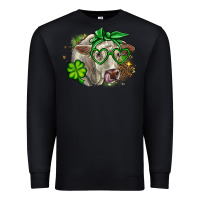 Black Charolais St. Patrick's Day Premium Sweatshirt - OliviaCreatesArt