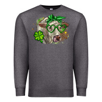 Charcoal Heather Charolais St. Patrick's Day Premium Sweatshirt - OliviaCreatesArt