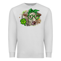Dove Grey Charolais St. Patrick's Day Premium Sweatshirt - OliviaCreatesArt