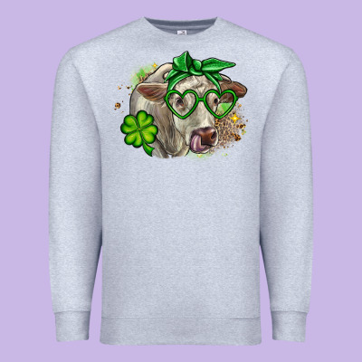 Charolais St. Patrick's Day Premium Sweatshirt Designed By Oliviacreatesart