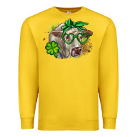 Lemon Charolais St. Patrick's Day Premium Sweatshirt - OliviaCreatesArt