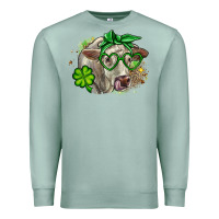 Seafoam Charolais St. Patrick's Day Premium Sweatshirt - OliviaCreatesArt