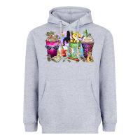Heather Grey boss babe coffee cups Heavyweight Hoodie - Zillion Design Studio