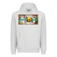 Dove Grey western howdy cowboy horse sunset weapon cactus leopard  license plate Premium Hoodie - BarkalooDesign
