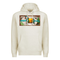Oatmeal Heather western howdy cowboy horse sunset weapon cactus leopard  license plate Premium Hoodie - BarkalooDesign