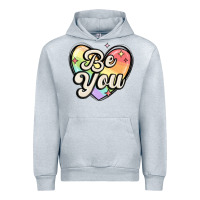 Heather Grey be you Urban Hoodie - MaliasSmallBusiness