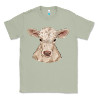 Matcha charolais calf Classic Tee - RanaPortraitStore