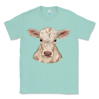 Seafoam charolais calf Classic Tee - RanaPortraitStore