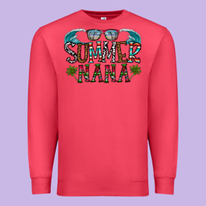 Summer Nana Premium Sweatshirt Designed By Cowhidedigitalart