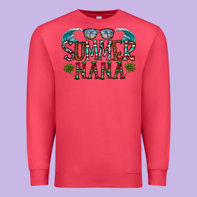 Summer Nana Premium Sweatshirt Designed By Cowhidedigitalart