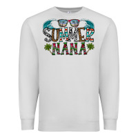 Dove Grey summer nana Premium Sweatshirt - CowhideDigitalArt