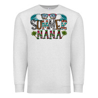 Oatmeal Heather summer nana Premium Sweatshirt - CowhideDigitalArt