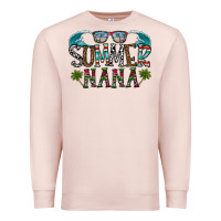 Pale Pink summer nana Premium Sweatshirt - CowhideDigitalArt