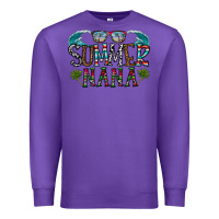 Purple summer nana Premium Sweatshirt - CowhideDigitalArt