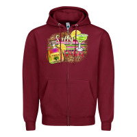 Burgundy salty vibes Zipper Hoodie - Zillion Design Studio