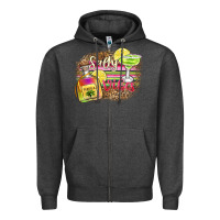 Charcoal Heather salty vibes Zipper Hoodie - Zillion Design Studio