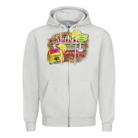 Dove Grey salty vibes Zipper Hoodie - Zillion Design Studio