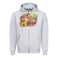 Heather Grey salty vibes Zipper Hoodie - Zillion Design Studio