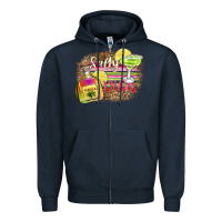 Navy salty vibes Zipper Hoodie - Zillion Design Studio