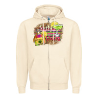 Sandshell salty vibes Zipper Hoodie - Zillion Design Studio
